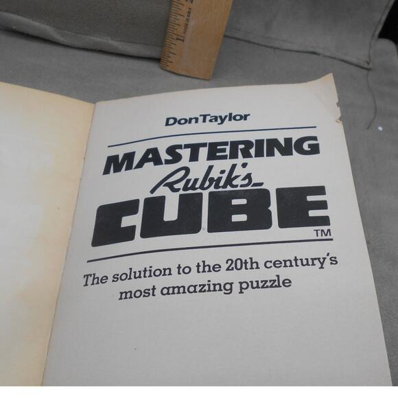 Mastering the Rubik's Cube Don Taylor 1981 First Edition Paperback - Picture 4 of 6